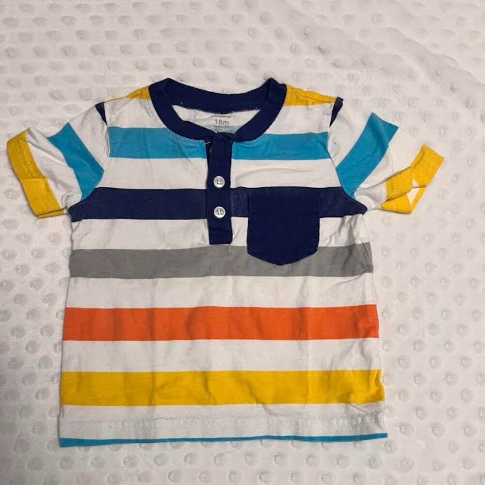 Carter's Striped Short-Sleeve T-Shirt / Size: 18m